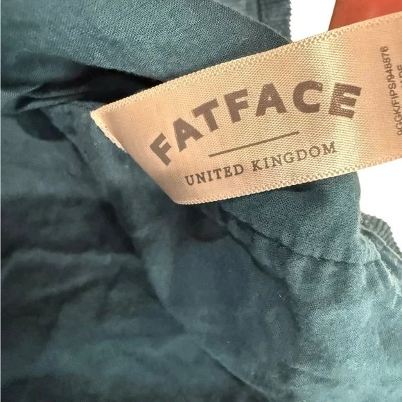 FATFACE Girls Green Corduroy Star‎ Dress Pocket Embroidered Metallic 10/11 - Picture 6 of 10